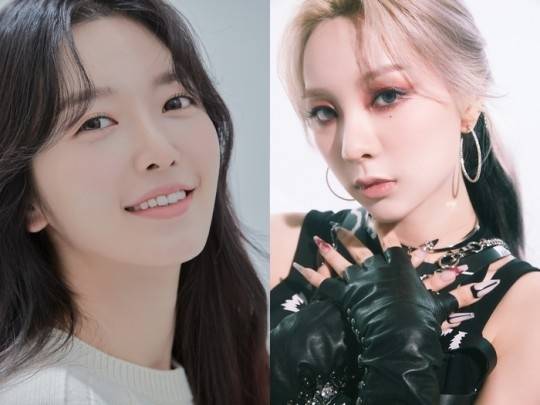 AOA 찬미(왼쪽)와 밴디트 이연이 ‘소녀 리버스’를 통해 버추얼 캐릭터 걸그룹에 도전한 소회를 전했다. 사진|FNC엔터, MNH엔터