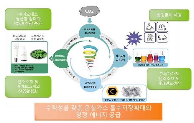 바이오차의 산업적 활용처, 출처: 국민대학교