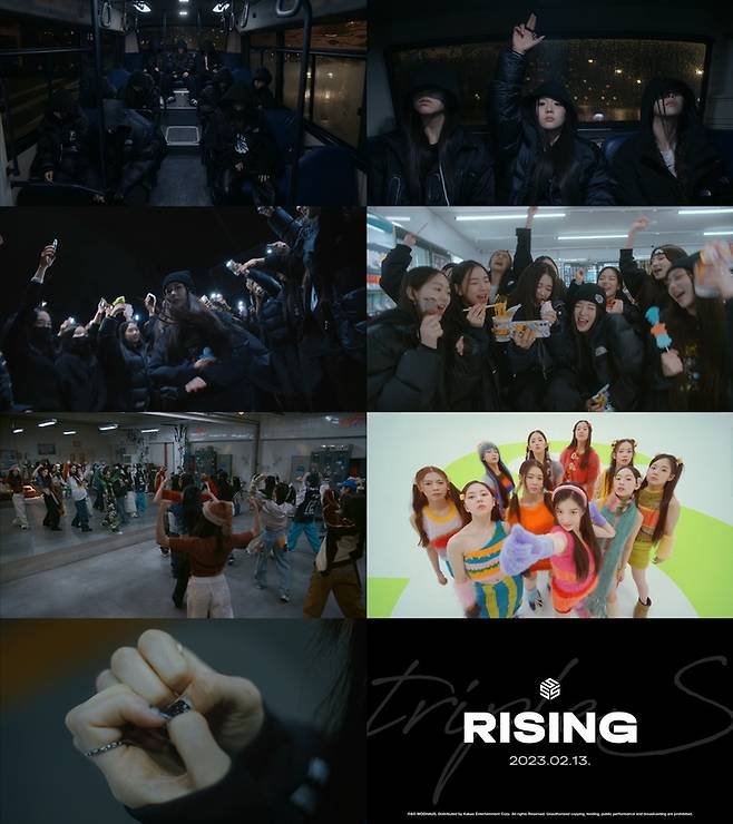 [서울=뉴시스] 트리플에스 '라이징' 뮤직비디오 티저 영상 2023.02.07 (사진= 모드하우스 제공) photo@newsis.com *재판매 및 DB 금지