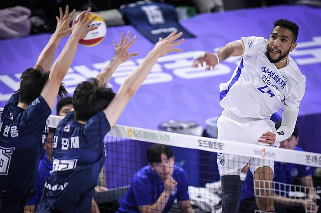 [서울=뉴시스]삼성화재 이크바이리. 2023.02.07. (사진=한국배구연맹 제공) *재판매 및 DB 금지