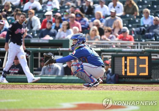 2019년 MLB 시범경기에서 활용한 피치 클록 [AFP=연합뉴스]