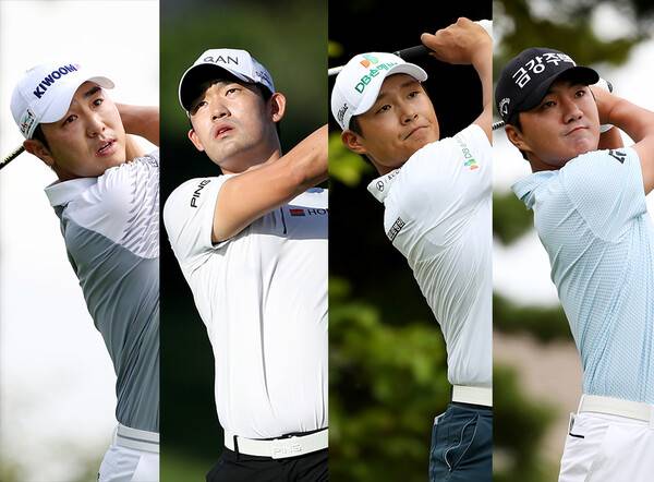 2023년 아시안투어 인터내셔널 시리즈 오만 골프대회에 출전하는 배상문, 김비오, 서요섭, 옥태훈 프로. 사진제공=KPGA