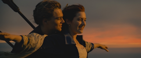 TITANIC - (L-R): Leonardo DiCaprio as Jack and Kate Winslet as Rose in Titanic.