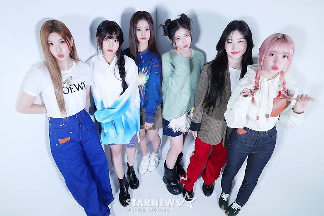 그룹 엔믹스(배이, 지우, 설윤, 규진, 해원, 릴리) 2022 AAA 인터뷰 /사진=스타뉴스 김창현 기자