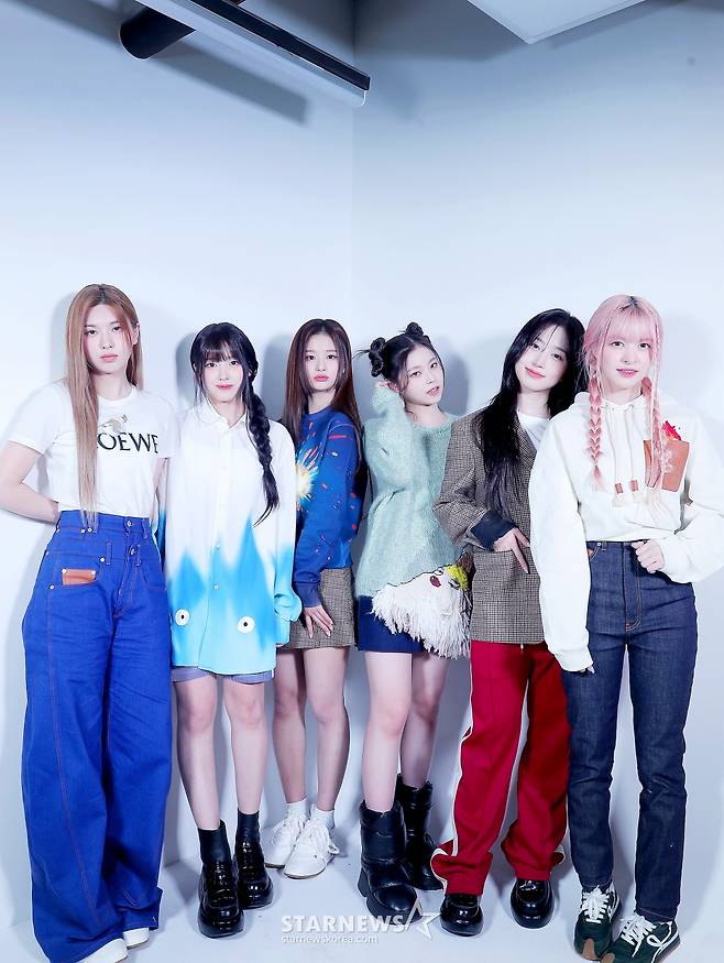 그룹 엔믹스(배이, 지우, 설윤, 규진, 해원, 릴리) 2022 AAA 인터뷰 /사진=스타뉴스 김창현 기자