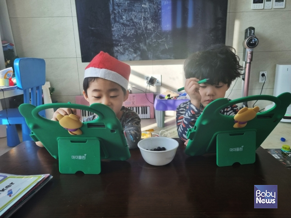 아이들 공부와 학습에 대한 고민이 깊어지던 차 NE능률 마이올린을 만났다. 전아름 기자. ⓒ베이비뉴스
