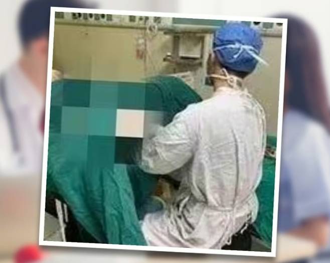 중국 산부인과 의사가 SNS 올린 문제의 사진 /사진=SCMP