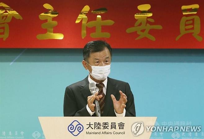 대만 대륙위원회 추타이싼 주임위원 [대만 중앙통신사 제공, 재판매 및 DB 금지]