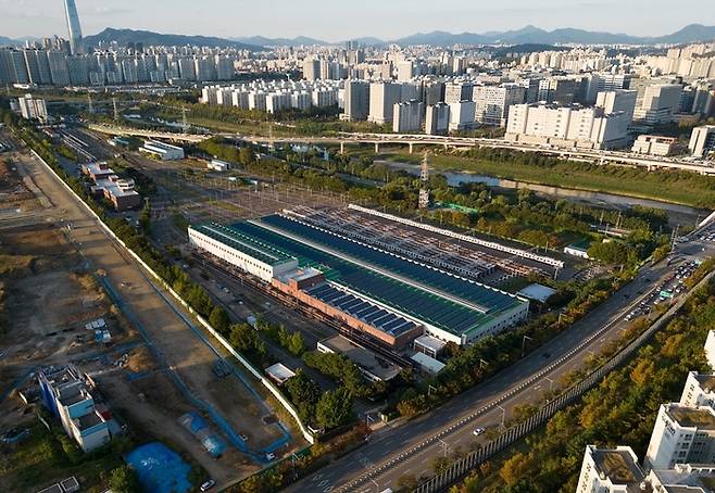 서울 강남구 자곡동 지하철 3호선 수서차량기지 모습. 서울시 제공
