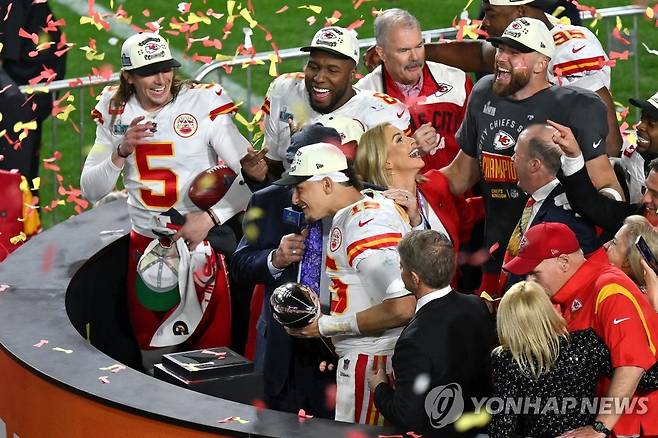 통산 3번째 슈퍼볼 우승을 차지한 NFL 캔자스시티 치프스 [AP=연합뉴스]