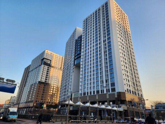 서울 중구 힐스테이트 세운 센트럴1·2 단지의 모습 / 한호건설그룹