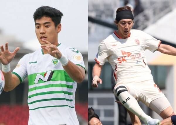 이주용(왼쪽)과 정우재. ⓒ프로축구연맹