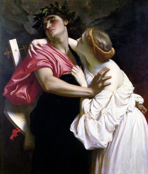 프레더릭 레이턴(Frederic Leighton), <오르페우스와 에우리디케>, 1864, 캔버스에 유채, 127.3×110㎝, 레이턴 하우스 박물관