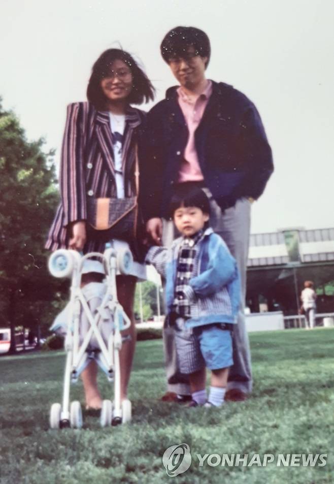 미국 유학 시절의 이수정과 가족 [본인 제공]