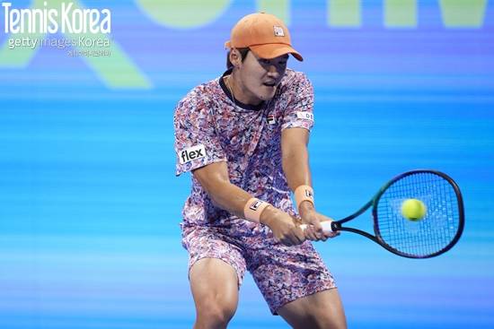 브레이크 찬스를 살리지 못한 권순우(사진=GettyimagesKorea)