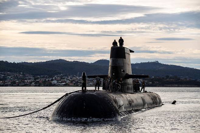 미국과 영국은 호주의 잠수함을 핵잠수함으로 교체하는 사업을 지원하기로 했다. 중국으로선 뒷골이 아픈 일이다. (출처 : 게티이미지)