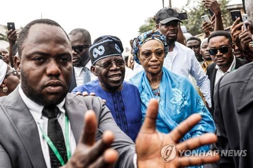 나이지리아 대선 여당 후보 볼라 티누부 [AFP 연합뉴스, 재판매 및 DB 금지]