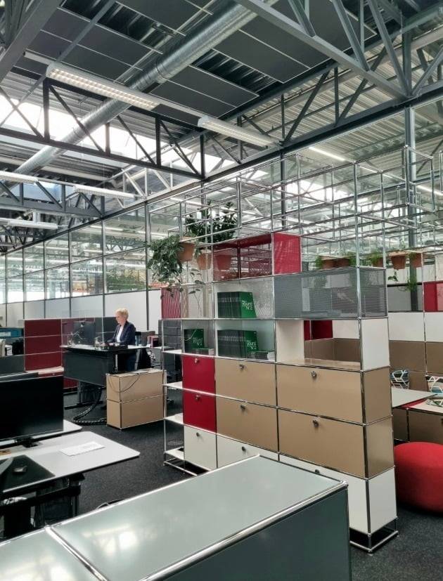 스위스 뮌징겐에 있는 USM 본사 사무실 전경.  고은이 기자