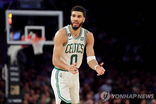 부진한 보스턴의 제이슨 테이텀 [USA TODAY Sports=연합뉴스]
