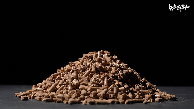 ▲사진 :&nbsp;목재 펠릿