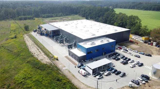 포스코그룹의 폴란드 이차전지 리사이클링 공장 ‘PLSC’. [포스코홀딩스 제공]