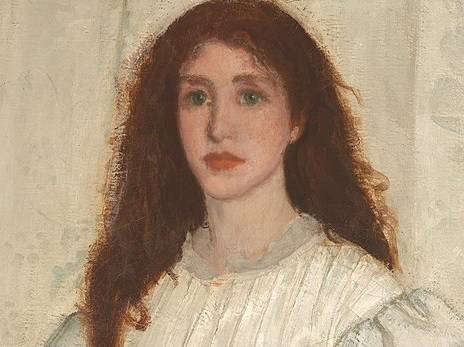 제임스 휘슬러, 흰색 교향곡 1번 : 하얀 소녀(일부 확대)