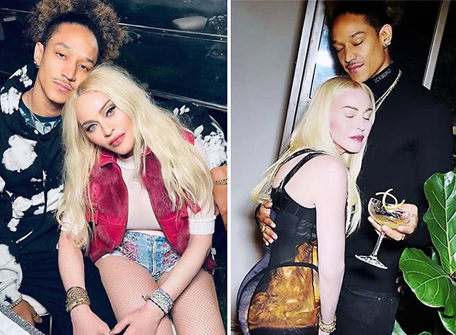 팝 가수 마돈나와 36살 차의 전 남자친구인 댄서 알라말릭 윌리엄스./사진=마돈나 인스타그램