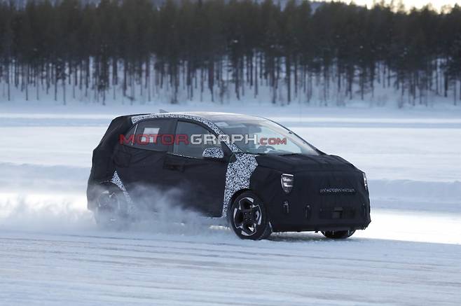 기아 모닝 페이스리프트 시험주행차량 (사진제공 : Baldauf)