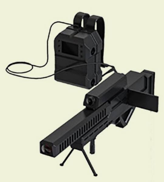 국방기술진흥연구소 기획연구보고서에 수록된 레이저 개인화기 형상. 국방기술진흥연구소 제공