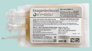 급성림프구성백혈병 등에 사용되는 CAR-T 치료제 킴리아. 한국노바티스 제공