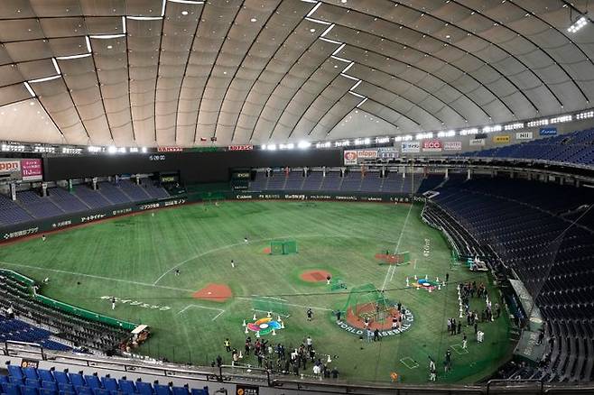 한국의 경기가 열릴 일본 도쿄돔. ⓒ 뉴시스
