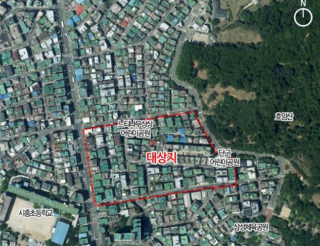 서울 금천구 시흥4동 817번지 일대 모아타운 위치도 /사진=서울시