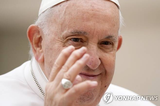 프란치스코 교황 [AP=연합뉴스 자료사진. 재판매 및 DB 금지]