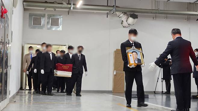 11일 오전 열린 고 전형수씨 발인식/뉴스1