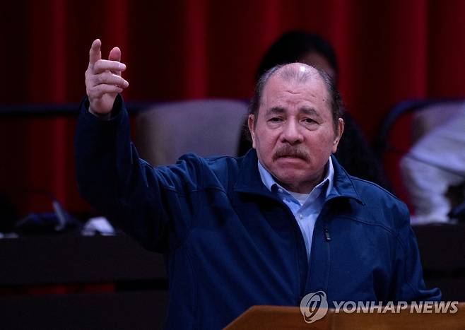 다니엘 오르테카 니카라과 대통령 [로이터 연합뉴스 자료사진. 재판매 및 DB 금지]