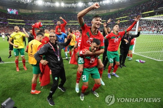 모로코 축구 대표팀 [EPA=연합뉴스]