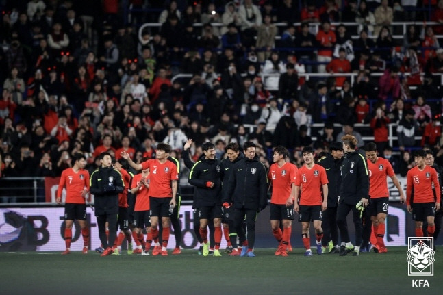 2019년 3월 볼리비아와 평가전을 치렀던 울산문수경기장. /사진=대한축구협회