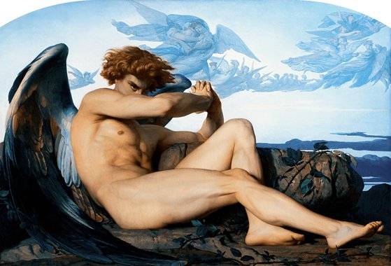 프랑스 화가 알렉상드르 카바넬의 ‘타락 천사’(The Fallen Angel, 1847). 천사에서 사탄으로 떨어진 루치펠(루시퍼)을 그렸다. [사진 위키피디아]