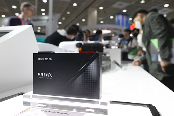 Samsung SDI booth at Interbattery 2023 [Photo by Yonhap]