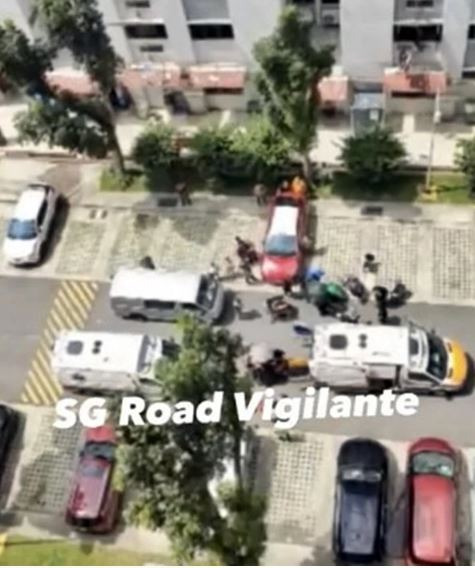 사고 직후 현장 사진/ 사진 = 유튜브 채널  'SG Road Vigilante SGRV' 갈무리