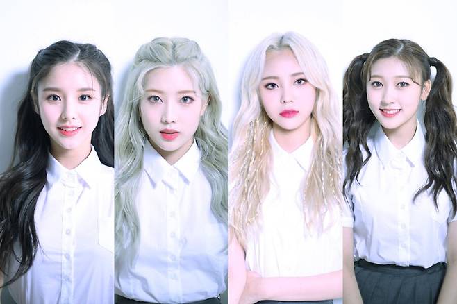 ▲ 이달의 소녀 희진, 김립, 진솔, 최리. 제공|블록베리크리에이티브