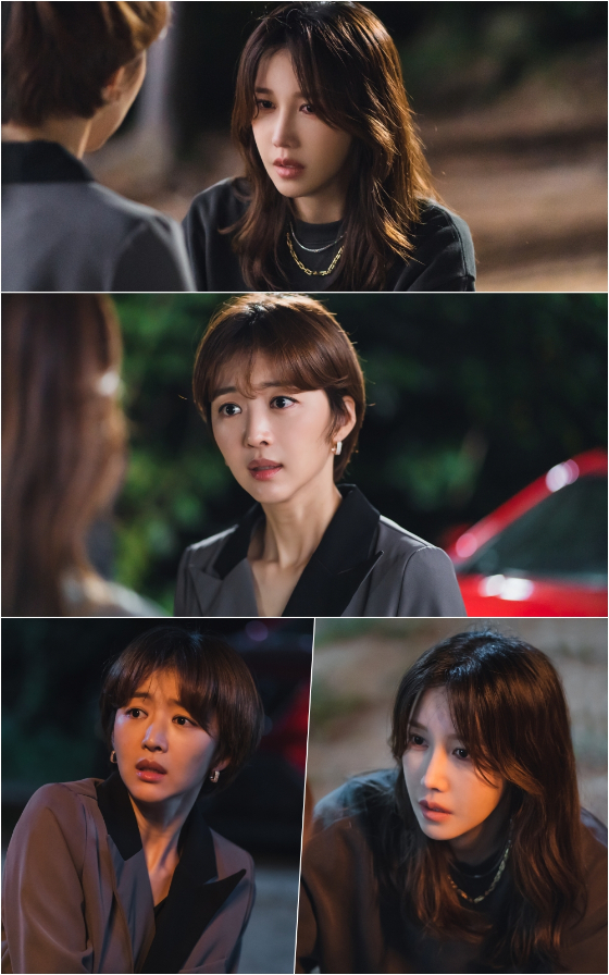 tvN 토일드라마 '판도라 : 조작된 낙원'의 이지아, 장희진/사진제공=tvN