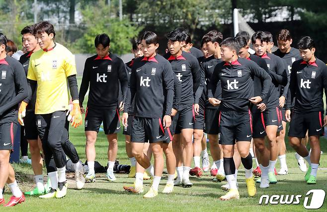 축구 대표팀 훈련. 2022.9.25/뉴스1 ⓒ News1 DB