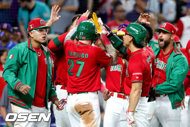 [사진] WBC 4강에 오른 멕시코 선수들. ⓒGettyimages(무단전재 및 재배포 금지)