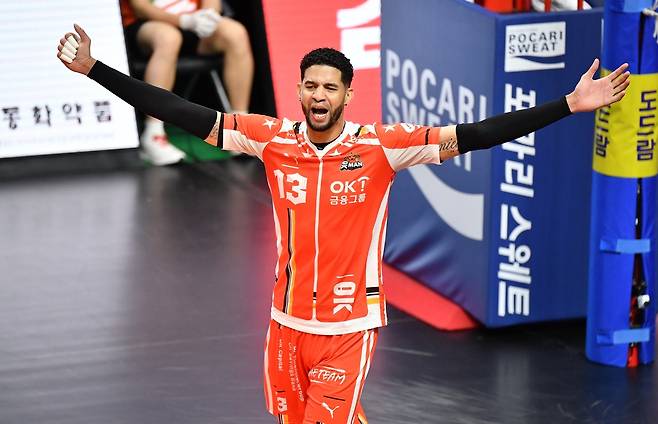 OK금융그룹 레오 [KOVO 제공. 재판매 및 DB 금지]