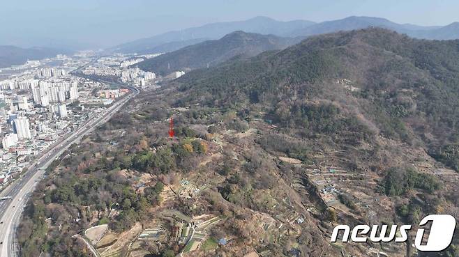 다방동 패총 2호 주거지 발굴조사 원경 (양산시 제공)