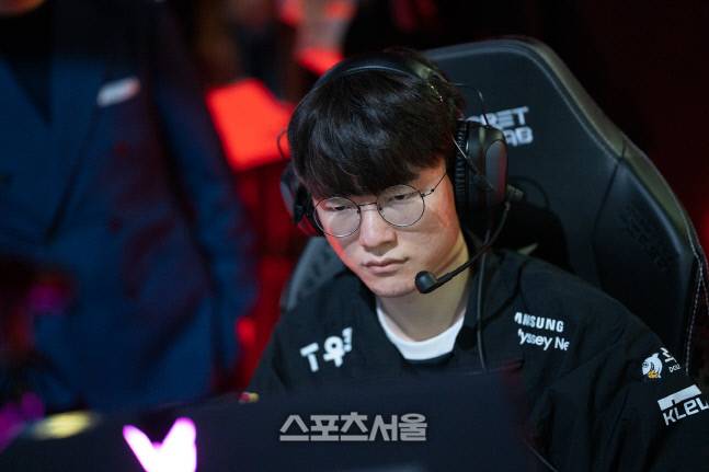 T1의 미드 ‘페이커’ 이상혁이 경기를 준비하고 있다.  종로=김지윤 기자 merry0619@sportsseoul.com
