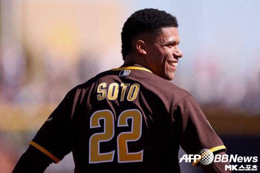 후안 소토가 복사근 부상으로 연습경기에서 조기에 교체됐다. 사진=ⓒAFPBBNews = News1