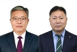 [진주=뉴시스] 강현명 안전관리이사, 박홍철 교육홍보이사. *재판매 및 DB 금지