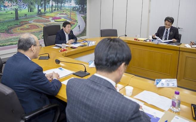 [증평=뉴시스] 바이오산업 전문가 자문회의. (사진=증평군 제공) photo@newsis.com *재판매 및 DB 금지